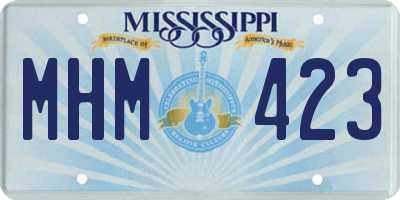 MS license plate MHM423