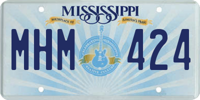 MS license plate MHM424