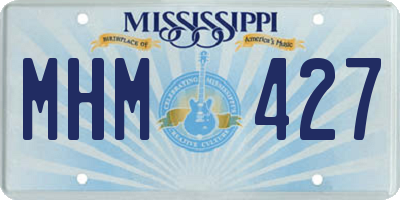 MS license plate MHM427