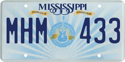 MS license plate MHM433