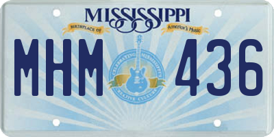 MS license plate MHM436
