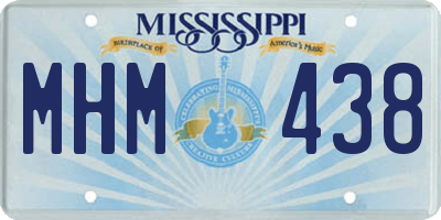 MS license plate MHM438