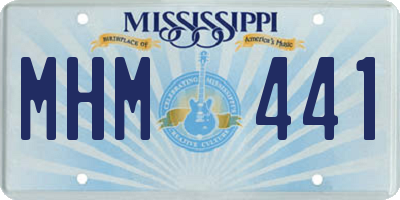 MS license plate MHM441