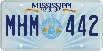 MS license plate MHM442