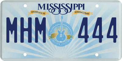 MS license plate MHM444