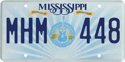 MS license plate MHM448