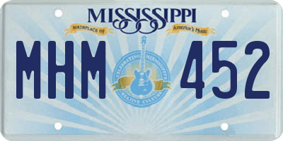 MS license plate MHM452