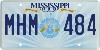 MS license plate MHM484