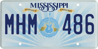 MS license plate MHM486