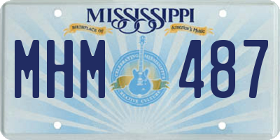 MS license plate MHM487