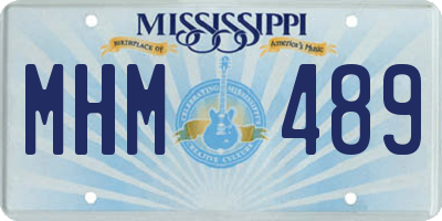 MS license plate MHM489