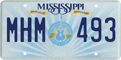 MS license plate MHM493