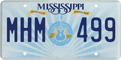 MS license plate MHM499