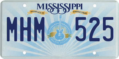 MS license plate MHM525