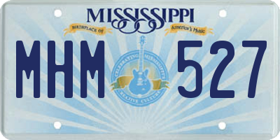 MS license plate MHM527