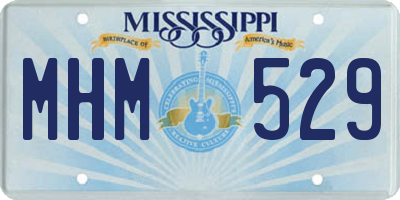 MS license plate MHM529