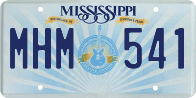 MS license plate MHM541