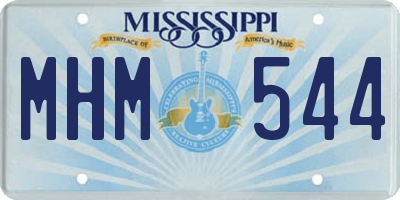 MS license plate MHM544