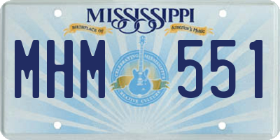 MS license plate MHM551