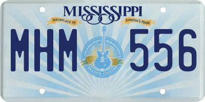 MS license plate MHM556