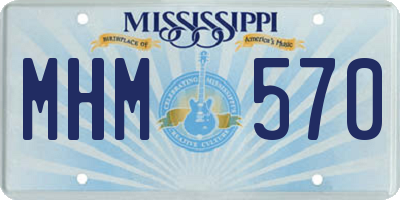 MS license plate MHM570