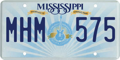 MS license plate MHM575
