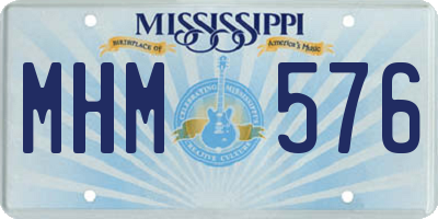 MS license plate MHM576