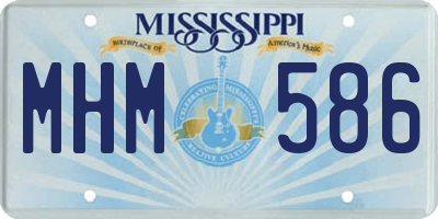 MS license plate MHM586