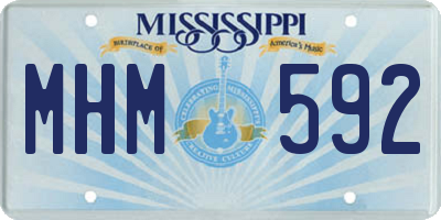MS license plate MHM592