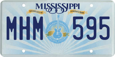MS license plate MHM595