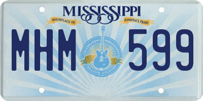MS license plate MHM599