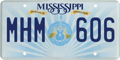 MS license plate MHM606