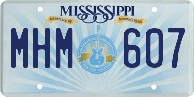MS license plate MHM607