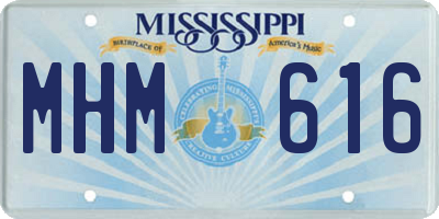 MS license plate MHM616