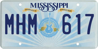MS license plate MHM617