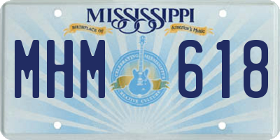 MS license plate MHM618