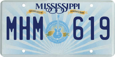 MS license plate MHM619