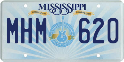 MS license plate MHM620