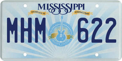 MS license plate MHM622