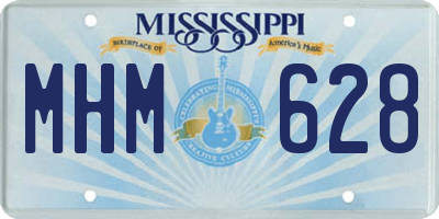 MS license plate MHM628