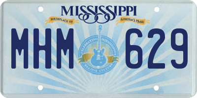 MS license plate MHM629