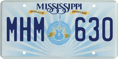 MS license plate MHM630