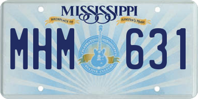 MS license plate MHM631