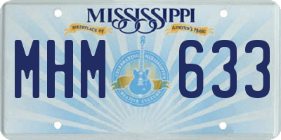 MS license plate MHM633