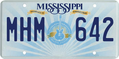 MS license plate MHM642