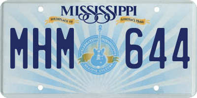 MS license plate MHM644