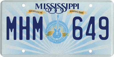 MS license plate MHM649
