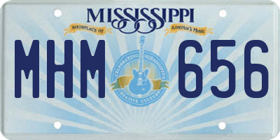 MS license plate MHM656