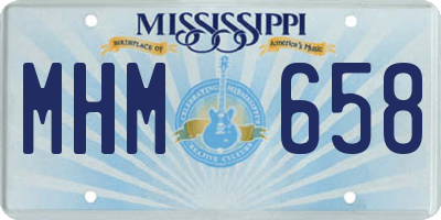 MS license plate MHM658