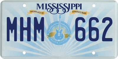 MS license plate MHM662